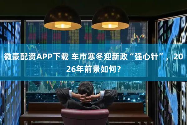 微豪配资APP下载 车市寒冬迎新政“强心针”，2026年前景如何？
